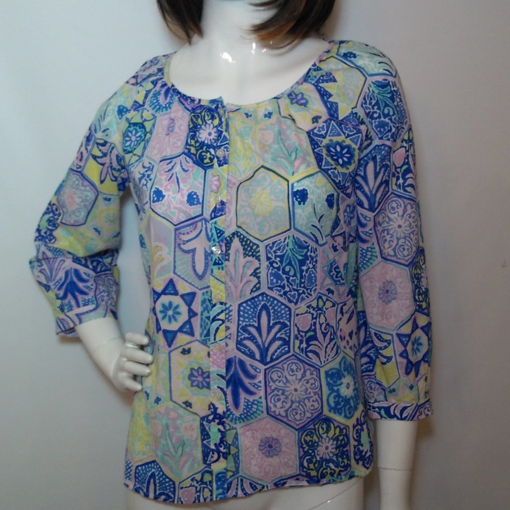 Talbots Button Blouse - image 1